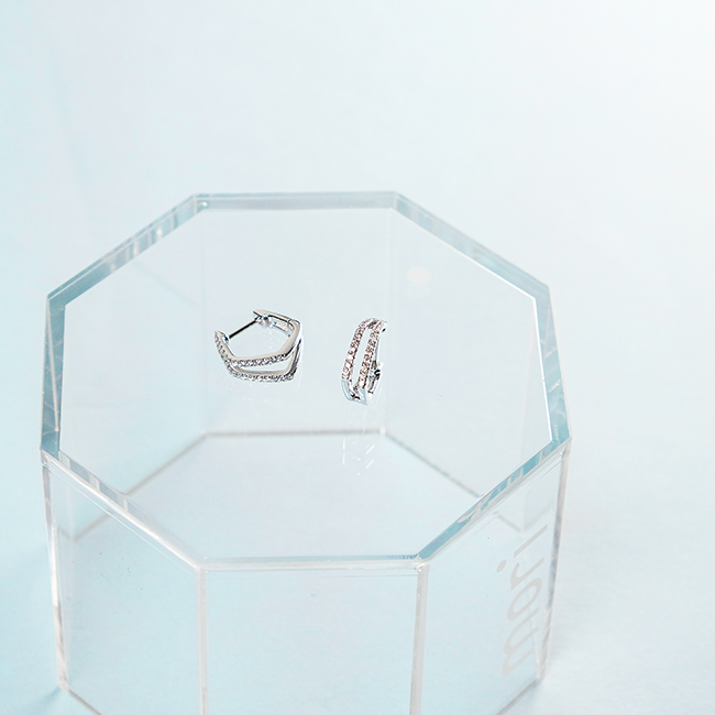 Vogue diamond hoops